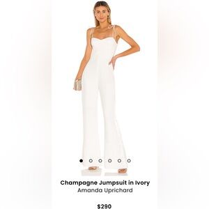 Bridal jumpsuit Amanda Uprichars champagne jumpsuit (worn once)